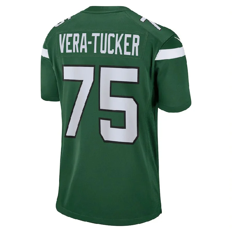 NY.Jets #75 Alijah Vera-Tucker Gotham Green Game Player Jersey Stitched American Football Jerseys-NFL Youth Football Jersey -