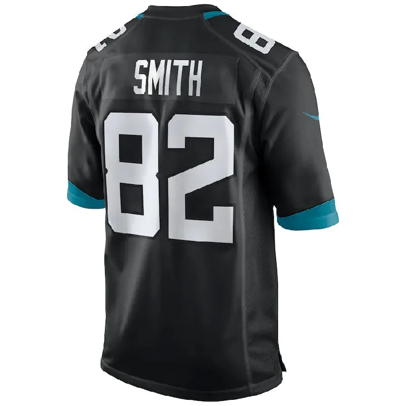 J.Jaguars #82 Jimmy Smith Black Game Retired Player Jersey Stitched American Football Jerseys-NFL Elite Jersey for Sale -