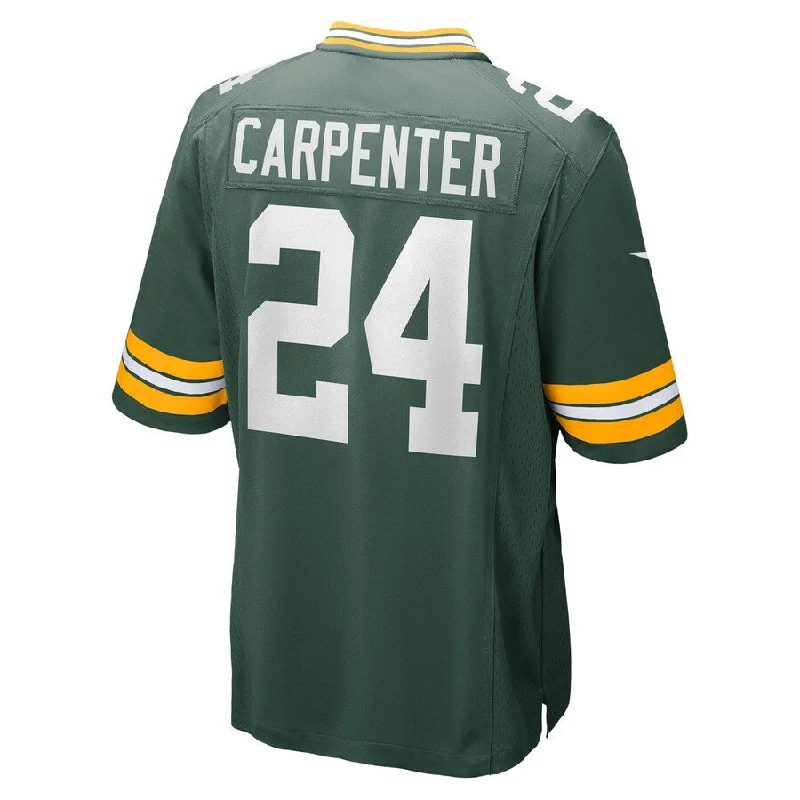 GB.Packers #24 Tariq Carpenter Green Game Player Jersey Stitched American Football Jerseys-NFL Football Jersey with Team Patch -