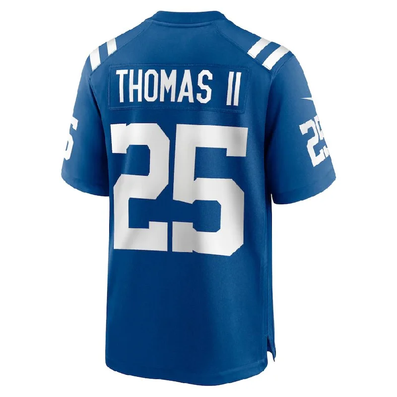 IN.Colts #25 Rodney Thomas II Royal Game Player Jersey Stitched American Football Jerseys-NFL Limited Edition Football Jersey -