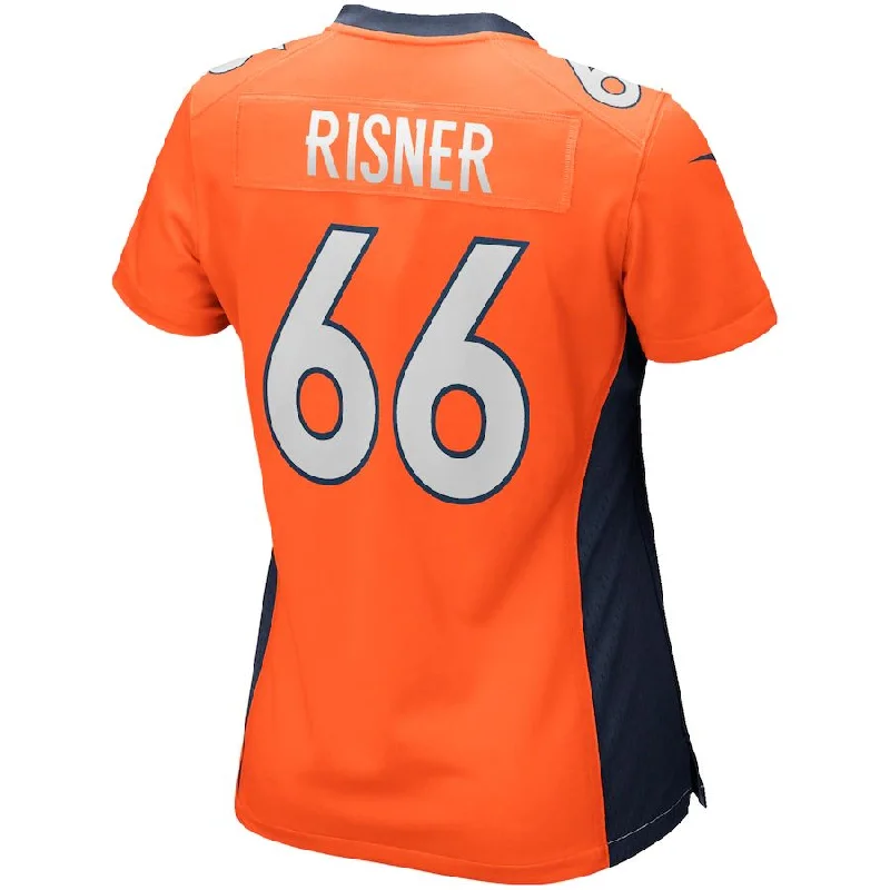 D.Broncos #66 Dalton Risner Orange Game Jersey Stitched American Football Jerseys-NFL Player Jersey for All Fans -