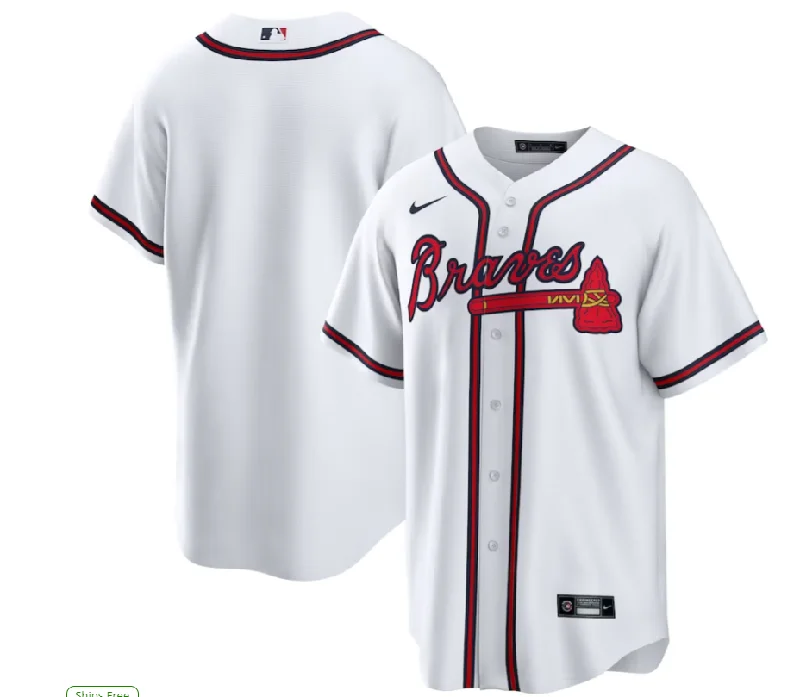 ATLANTA BRAVES HOME REPLICA JERSEY-NBA Basketball Jersey with Player's Number -