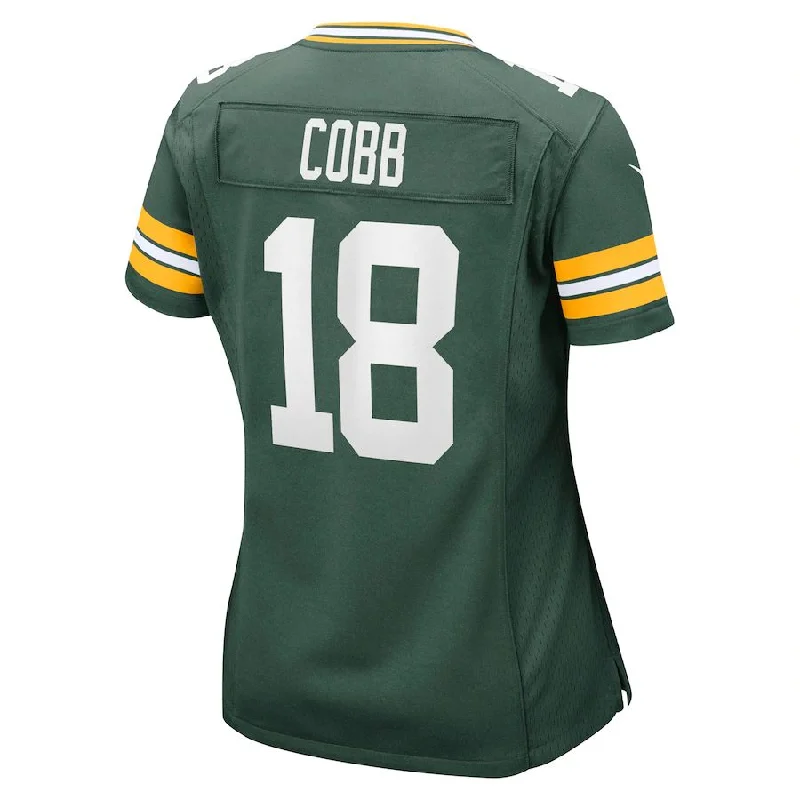 GB.Packers #18 Randall Cobb Green Game Player Jersey Stitched American Football Jerseys-NFL Team Football Jersey -