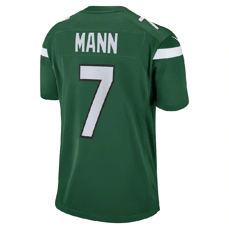 NY.Jets #7 Braden Mann Gotham Green Game Jersey Stitched American Football Jerseys-NFL Football Jersey with Name -