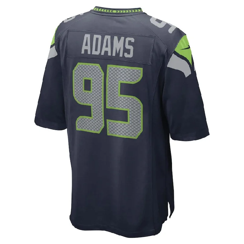 S.Seahawks #95 Myles Adams College Navy Game Player Jersey Stitched American Football Jerseys-NFL Player Edition Football Jerseys -