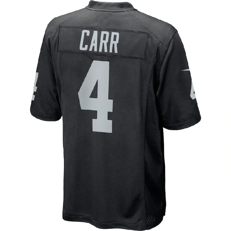 LV. Raiders #4 Derek Carr Black Game Player Jersey Stitched American Football Jerseys-NFL Custom Football Jerseys -