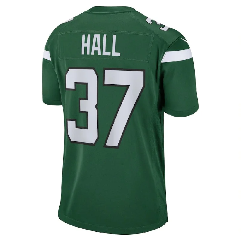 NY.Jets #37 Bryce Hall Gotham Green Game Jersey Stitched American Football Jerseys-NFL Authentic NFL Jersey -