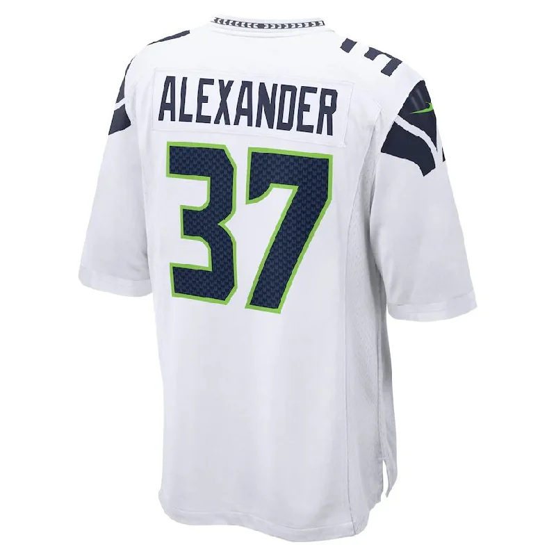 S.Seahawks #37 Shaun Alexander White Retired Player Game Jersey Stitched American Football Jerseys-NFL Football Jersey for All Fans -