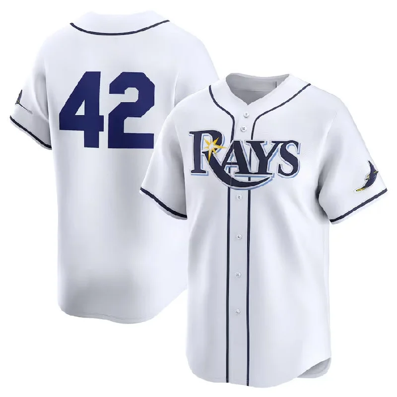 Tampa Bay Rays 2024 #42 Jackie Robinson Day Home Limited Jersey – White Stitches Baseball Jerseys-NBA Official NBA Jersey for Sale -