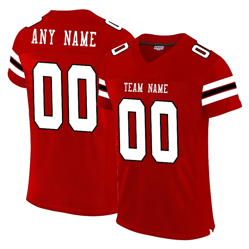 Custom SF.49ers Football Jerseys Design Red Stitched Name And Number Size S to 6XL Christmas Birthday Gift-NBA Official Player Jersey -