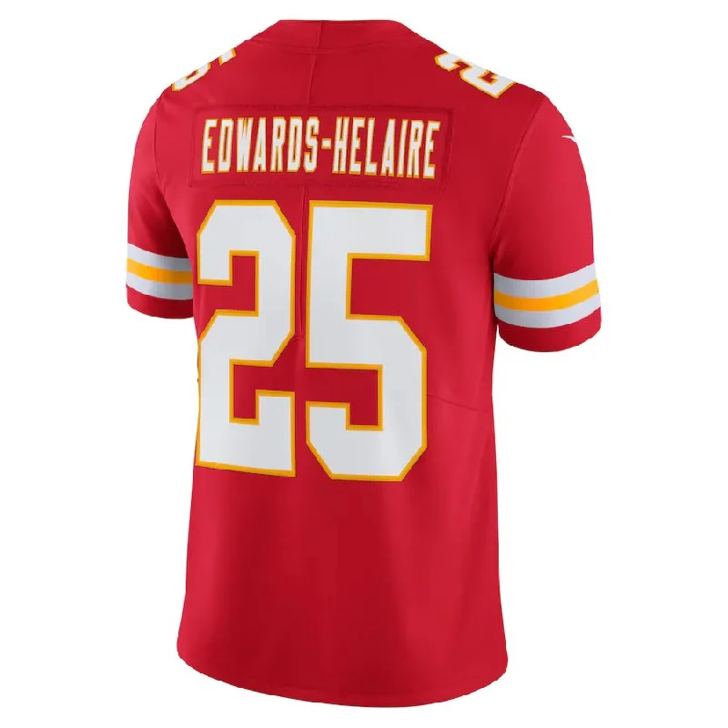 KC.Chiefs #25 Clyde Edwards-Helaire  Red Vapor Limited Jersey Stitched American Football Jerseys-NFL Signature Player Jersey Sale -