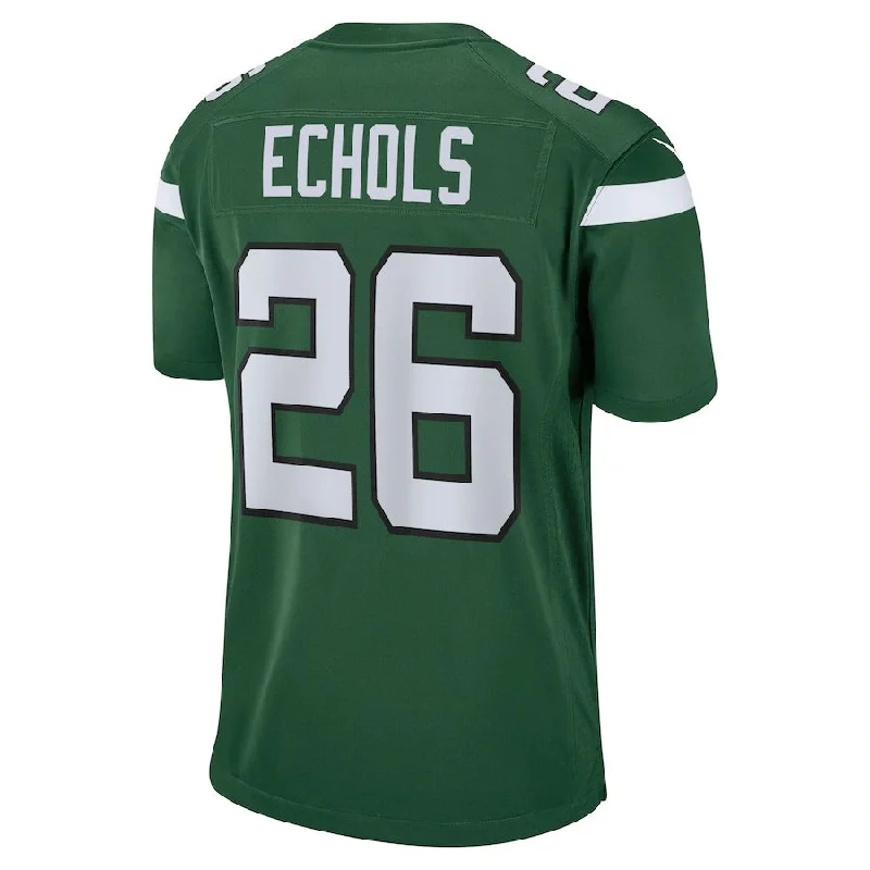 NY.Jets #26 Brandin Echols Gotham Green Game Jersey Stitched American Football Jerseys-NFL Limited Edition Football Jersey -