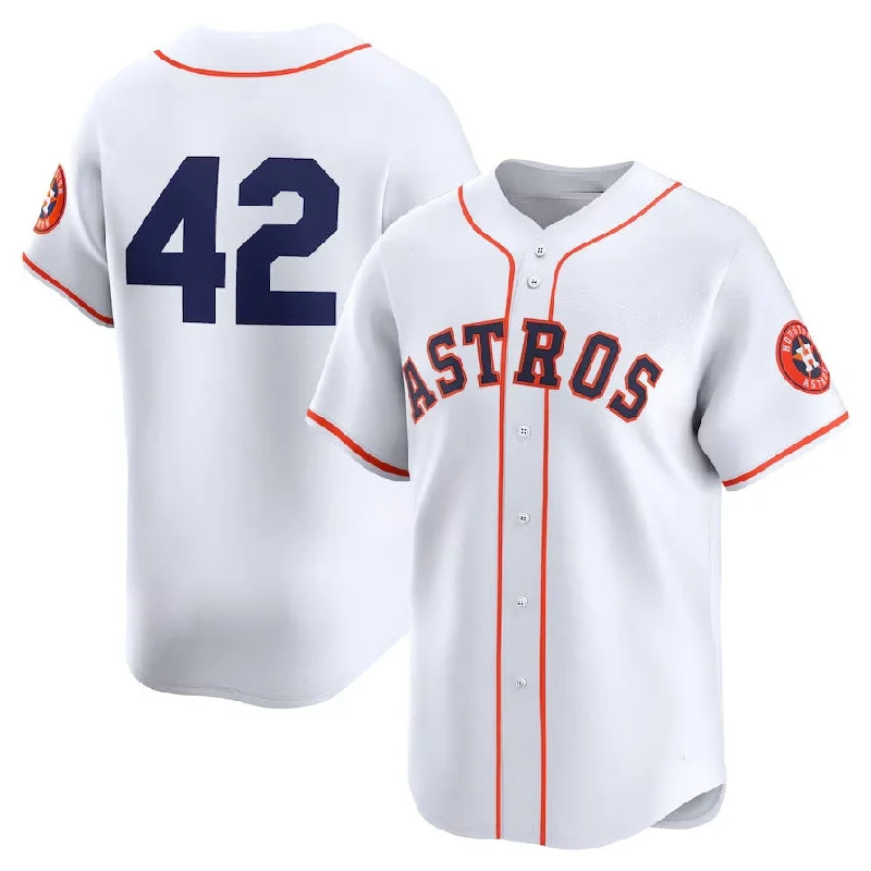 Houston Astros 2024 #42 Jackie Robinson Day Home Limited Jersey – White Stitches Baseball Jerseys-NBA Premium NBA Jerseys -