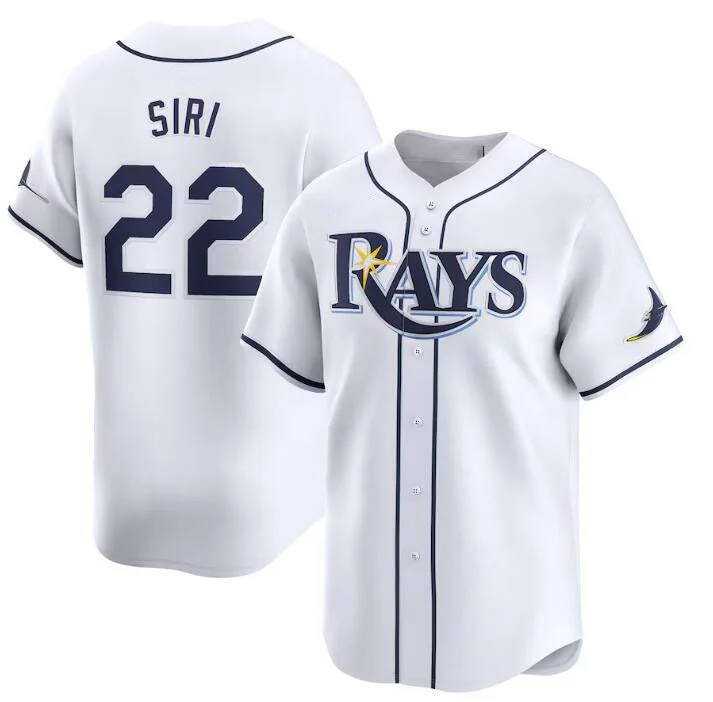 Tampa Bay Rays #22 Jose Siri White Home Limited Stitched Baseball Jersey-NBA Youth Basketball Jersey -