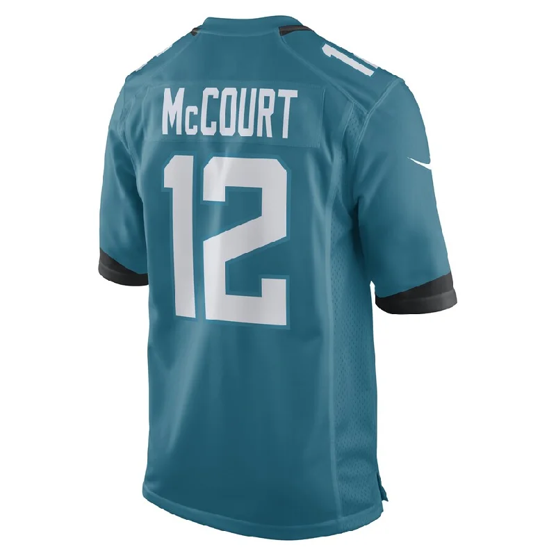 J.Jaguars #12 James McCourt Teal Game Player Jersey Stitched American Football Jerseys-NFL Special Edition Jersey Sale -