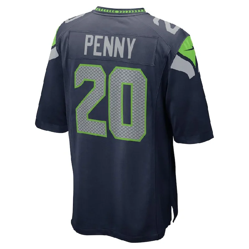 S.Seahawks #20 Rashaad Penny College Navy Game Jersey Stitched American Football Jerseys-NFL Team Jersey Online -