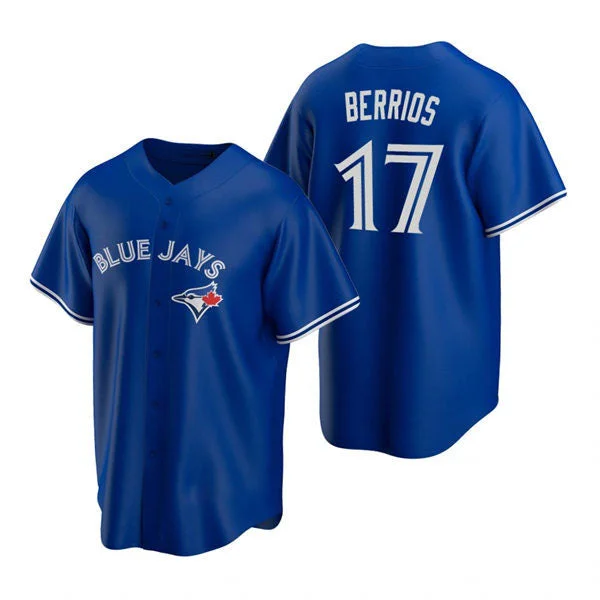 Toronto Blue Jays #17 Jose Berrios Royal Alternate Cool Base Jersey Baseball Jerseys-NBA Signature Player Jersey -