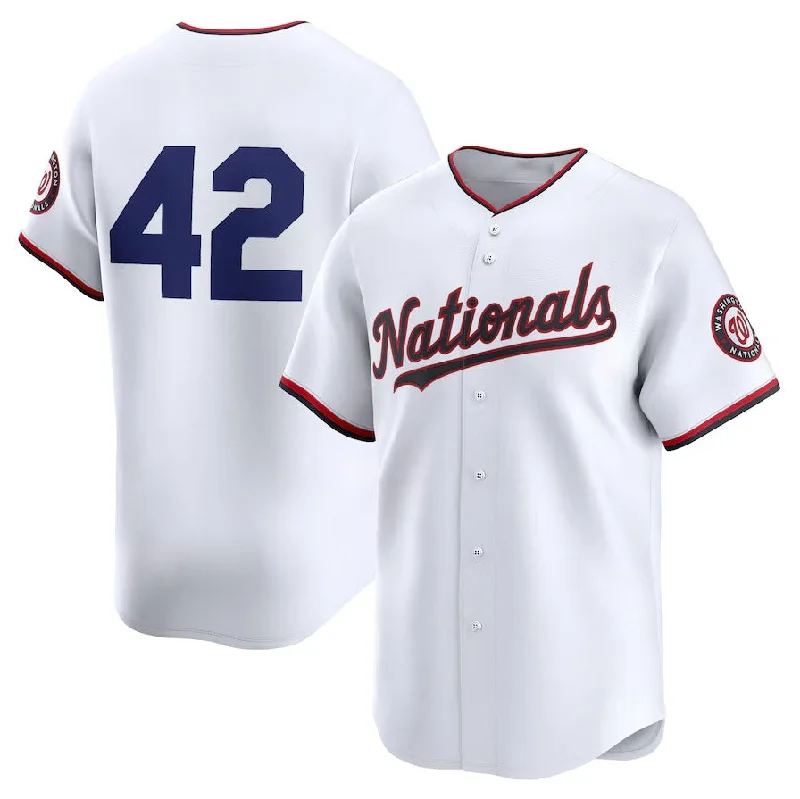 Washington Nationals 2024 #42 Jackie Robinson Day Home Limited Jersey – White Stitches Baseball Jerseys-NBA Jersey Shop Online -