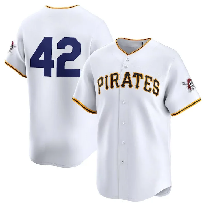 Pittsburgh Pirates 2024 #42 Jackie Robinson Day Home Limited Jersey – White Stitches Baseball Jerseys-NBA Jerseys with Special Designs -