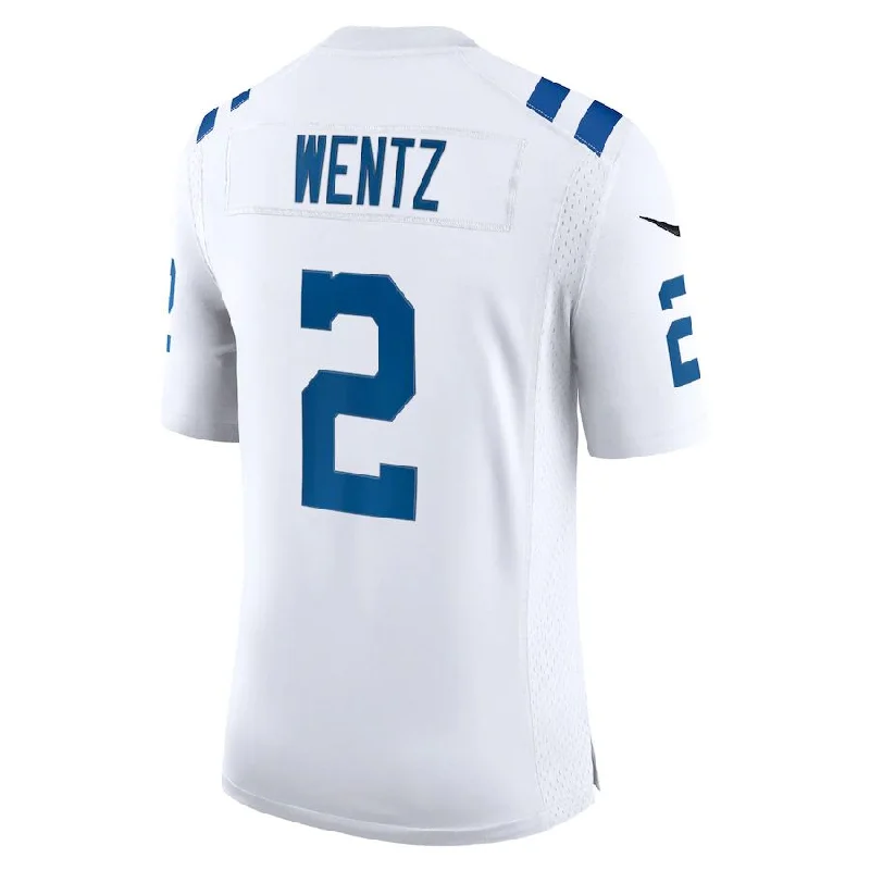 IN.Colts #2 Carson Wentz White Vapor Limited Jersey Stitched American Football Jerseys-NFL Football Jersey for Football Fans -