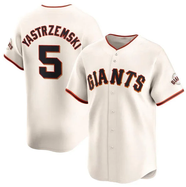 San Francisco Giants #5 Mike Yastrzemski Cream Cool Base Stitched Baseball Jersey-NBA Official Game Jersey -