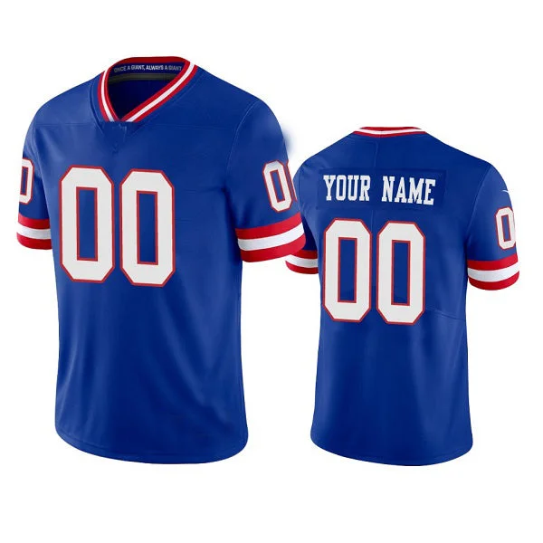 Custom NY.Giants Customized Royal Vapor Untouchable Classic Retired Player Stitched American Football Jerseys-NBA Player Edition Basketball Jersey -