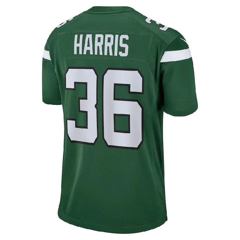 NY.Jets #36 Marcell Harris Gotham Green Game Player Jersey Stitched American Football Jerseys-NFL Jerseys with Player's Number -