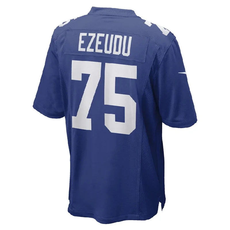 NY.Giants #75 Joshua Ezeudu Royal Game Player Jersey Stitched American Football Jerseys-NFL Team Jersey for Sale -