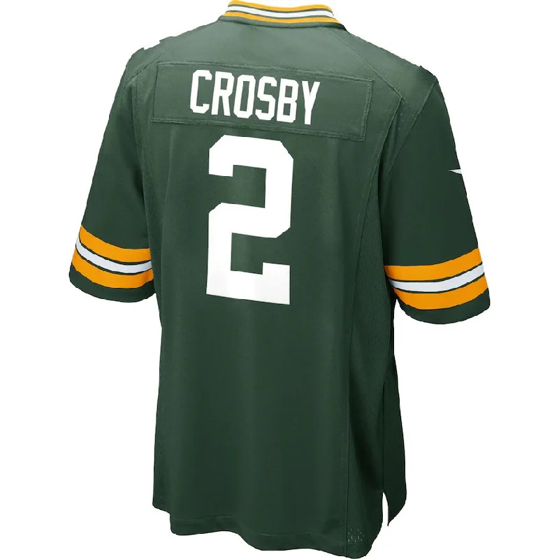 GB.Packers #2 Mason Crosby Green Game Jersey Stitched American Football Jerseys-NFL Youth Jersey -