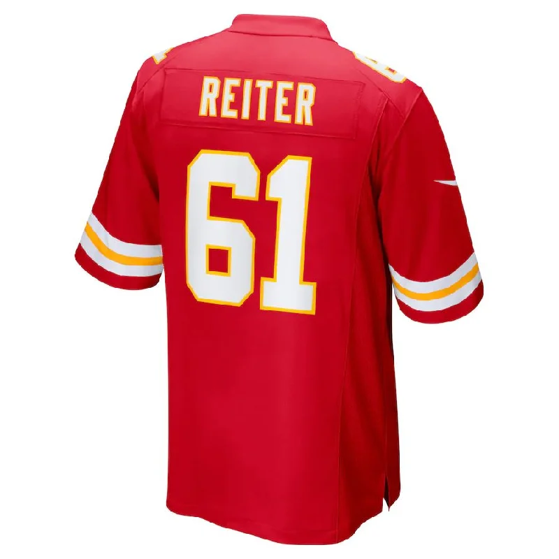 KC.Chiefs #61 Austin Reiter Red Game Player Jersey Stitched American Football Jerseys-NFL Game Day Jersey -