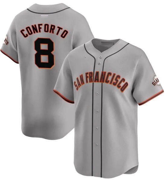 San Francisco Giants #8 Michael Conforto Gray Cool Base Stitched Baseball Jersey-NBA Team Jersey with Custom Numbers -