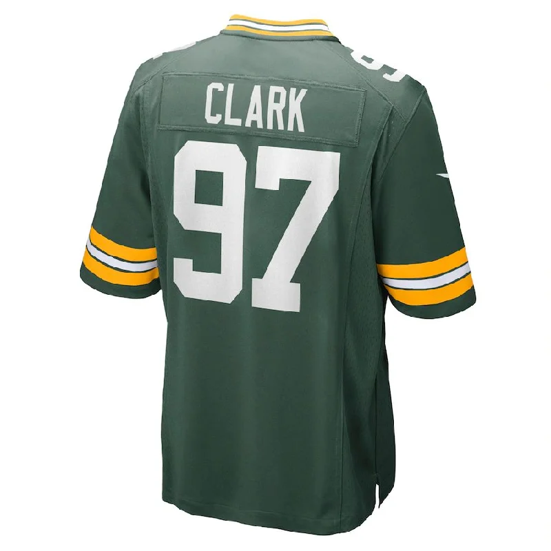 GB.Packers #97 Kenny Clark Green Game Jersey Stitched American Football Jerseys-NFL Football Jersey for Kids -