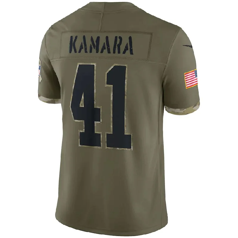 NO.Saints #41 Alvin Kamara Olive 2022 Salute To Service Limited Jersey Stitched American Football Jerseys-NFL Football Jersey Shop -