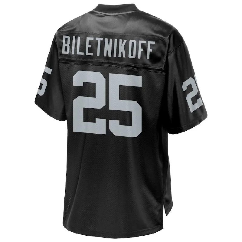 LV. Raiders #25 Fred Biletnikoff Pro Line Black Retired Player Jersey Stitched American Football Jerseys-NFL Football Jersey for Kids Sale -