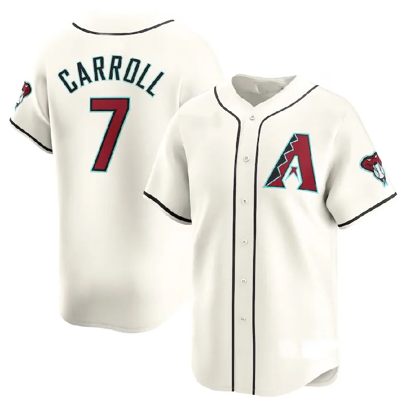 Arizona Diamondbacks #7 Corbin Carroll Home Limited Player Jersey - White Stitches Baseball Jerseys-NBA Retro Player Edition Jersey -