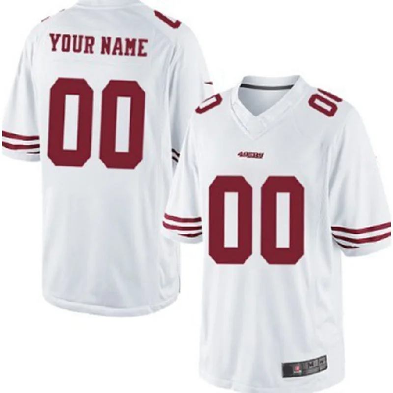 Custom SF.49ers White Limited Jersey Stitched American Football Jerseys-NBA NBA Authentic Jersey Sale -