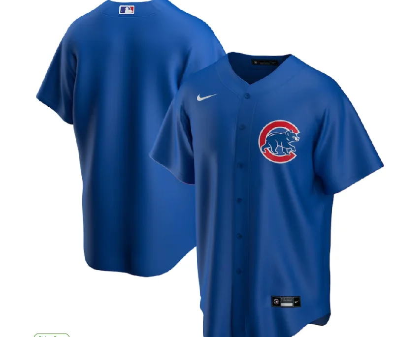 CHICAGO CUBS BLUE ALTERNATE REPLICA JERSEY-NBA Jerseys for All NBA Teams -