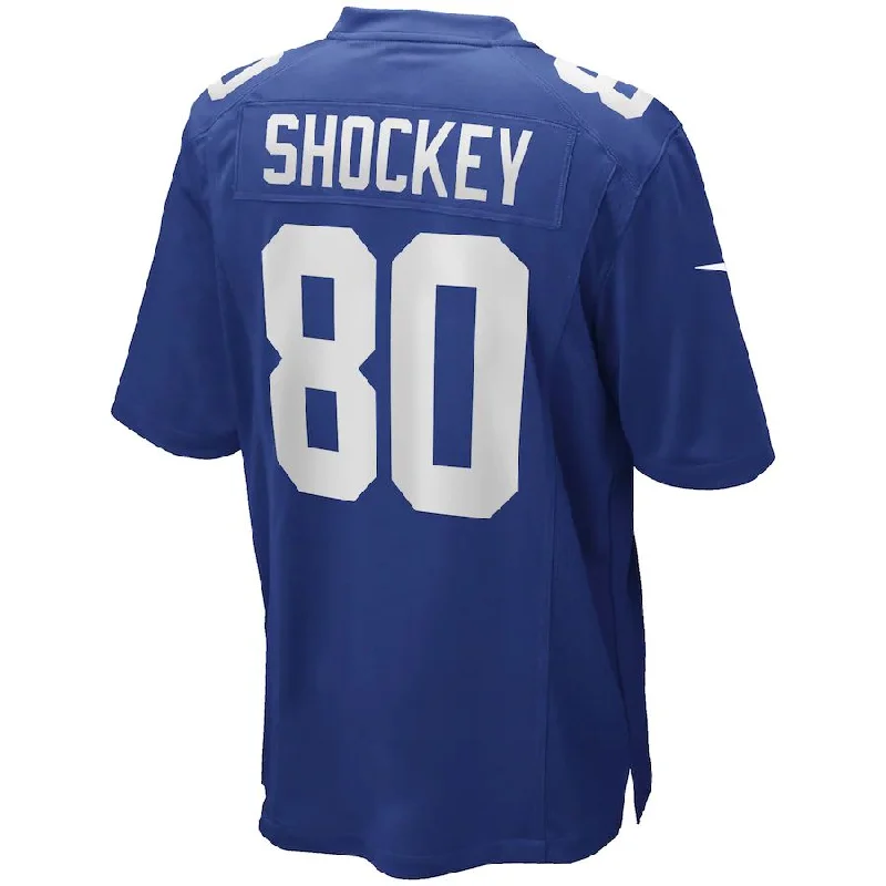 NY.Giants #80 Jeremy Shockey Royal Game Retired Player Jersey Stitched American Football Jerseys-NFL Signature Player Jersey -