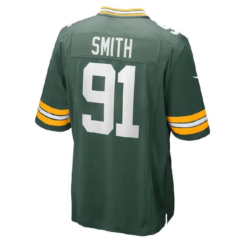 GB.Packers #91 Preston Smith Green Game Team Jersey Stitched American Football Jerseys-NFL Football Jersey for Men -