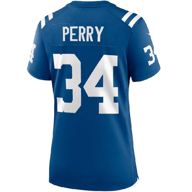 IN.Colts #34 Joe Perry Royal Game Retired Player Jersey Stitched American Football Jerseys-NFL Official Player Edition Jersey -