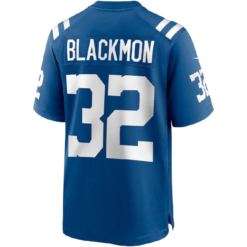 IN.Colts #32 Julian Blackmon Royal Game Jersey Stitched American Football Jerseys-NFL Jersey with Player's Signature -