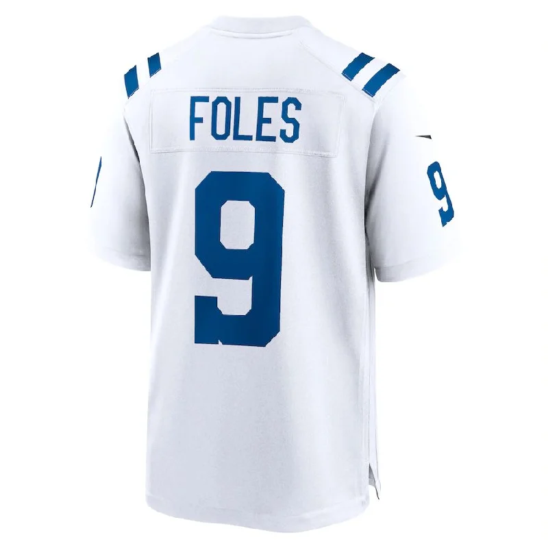 IN.Colts #9 Nick Foles White Player Game Jersey Stitched American Football Jerseys-NFL Football Jersey Collection -