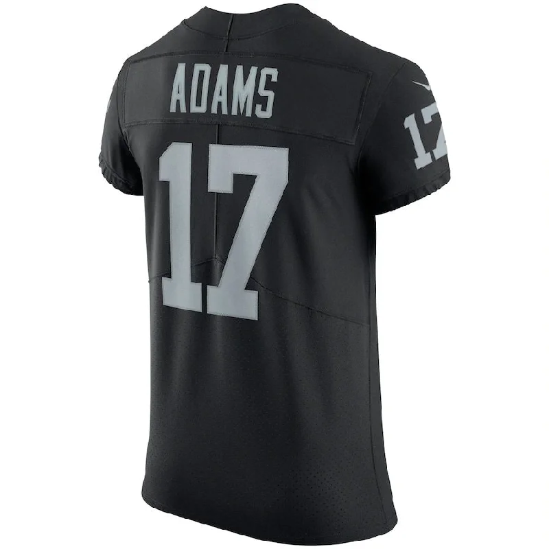 LV. Raiders #17 Davante Adams Black Vapor Elite Jersey Stitched American Football Jerseys-NFL Game-Worn Player Jersey -