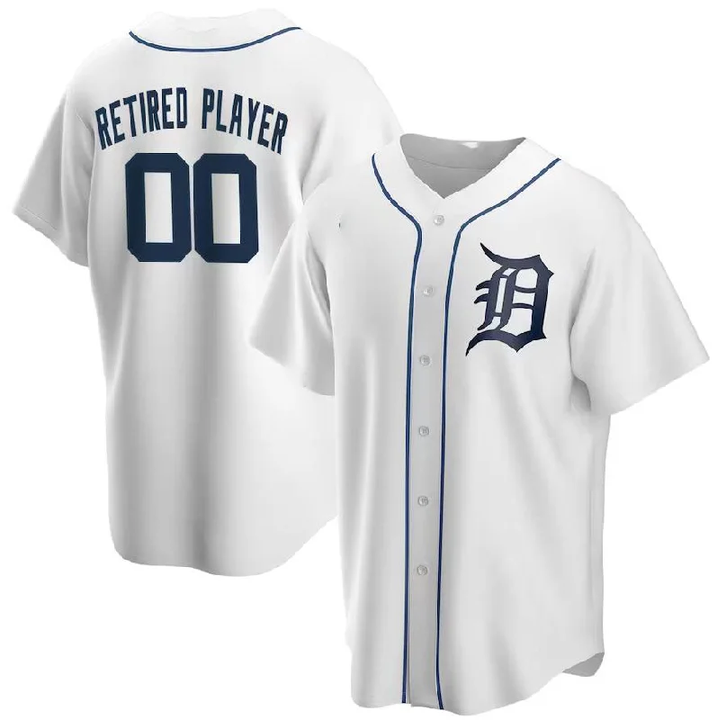 Detroit Tigers White Home Pick-A-Player Retired Roster Replica Jersey Baseball Jerseys-NBA Exclusive NBA Jersey -