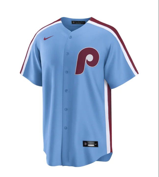 PHILADELPHIA PHILLIES LIGHT BLUE ALTERNATE JERSEY-NBA Authentic Game Jersey -