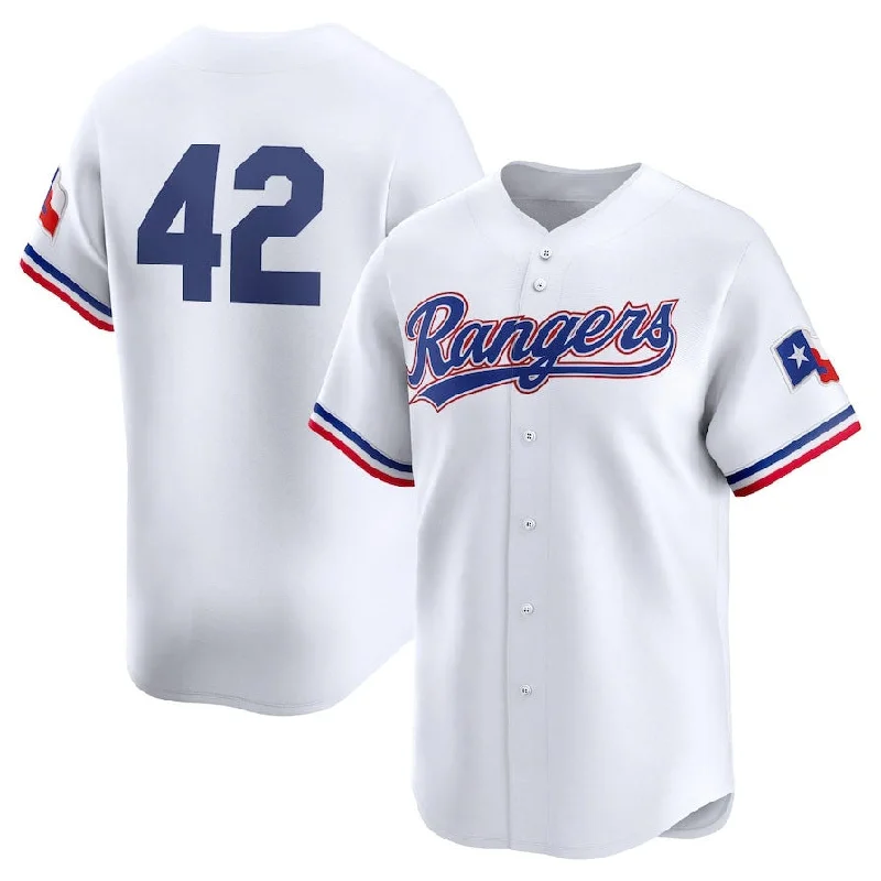 Texas Rangers 2024 #42 Jackie Robinson Day Home Limited Jersey – White Stitches Baseball Jerseys-NBA NBA Player Jersey with Official Tags -