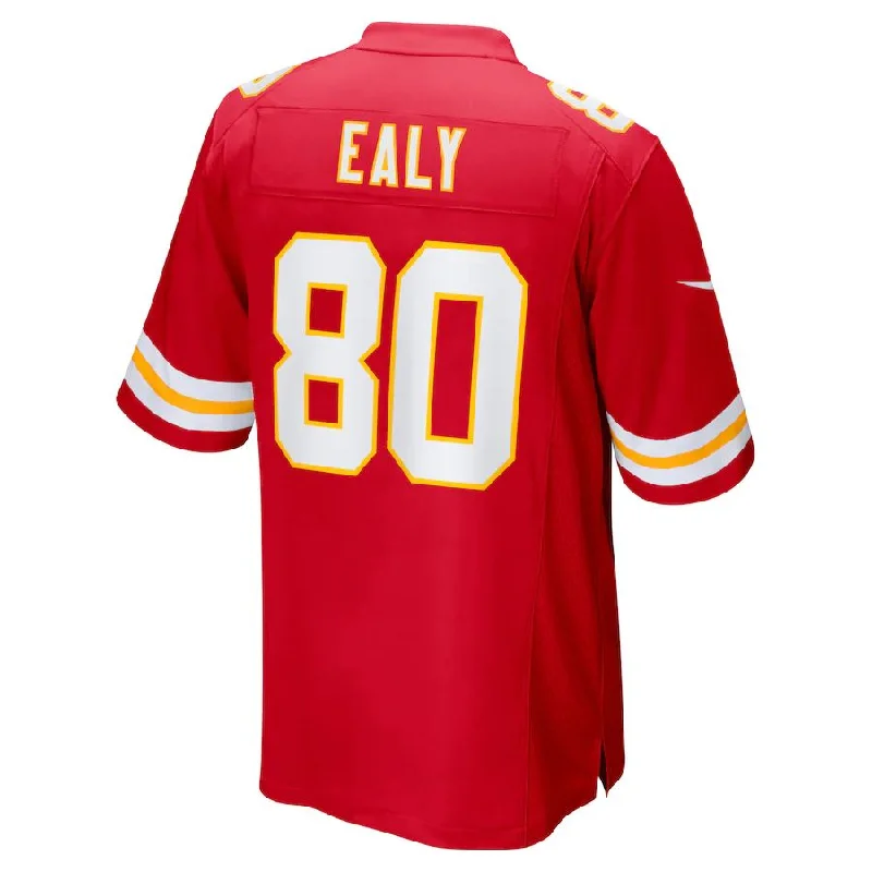 KC.Chiefs #80 Jerrion Ealy Red Game Player Jersey Stitched American Football Jerseys-NFL Exclusive Player Jersey -