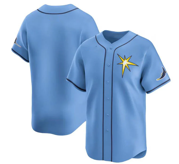 Tampa Bay Rays Blank Light Blue Alternate Limited Stitched Baseball Jersey-NBA Jersey with Custom Numbers -