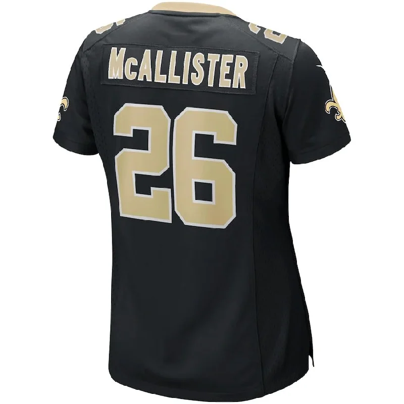 NO.Saints #26 Deuce McAllister Black Game Retired Player Jersey Stitched American Football Jerseys-NFL Retro NFL Jersey Sale -