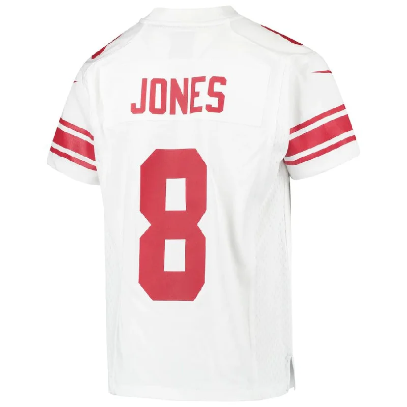 NY.Giants #8 Daniel Jones White Game Jersey Stitched American Football Jerseys-NFL Men’s Custom Jersey -